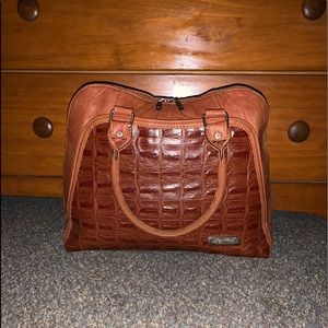 Leather dome tote